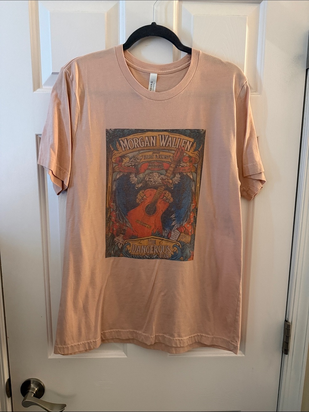 Bella Canvas Peach Short-Sleeve Morgan Wallen Graphic Tee
